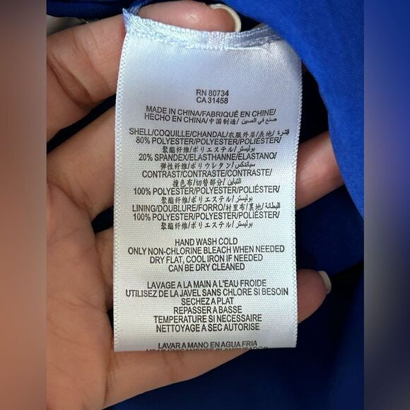 BCBGMaxAzria Blue One-Shoulder Dress - Picture 11 of 11